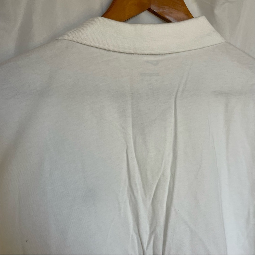 NIKE Men’s White Black Swoosh Short Sleeve Polo Collar Size XL - Picture 11 of 14